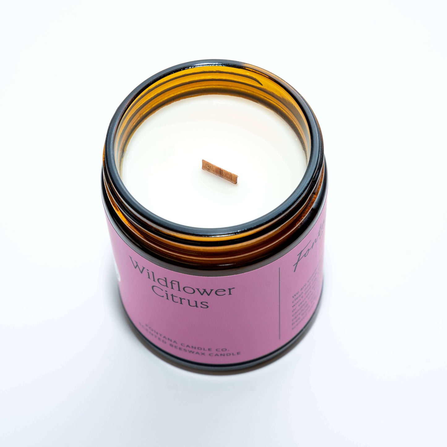 Woodwick Candle - Beeswax - Non Toxic - Essential Oils Fontana Candle Co.