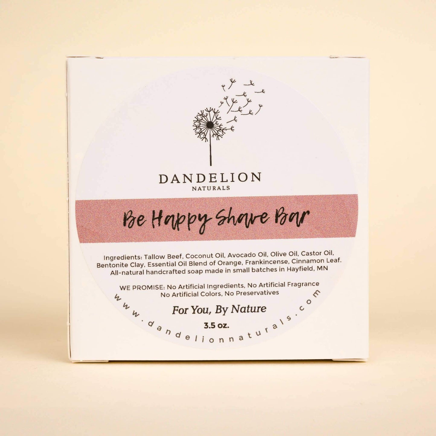 Shave Bar - Be Happy Dandelion Naturals