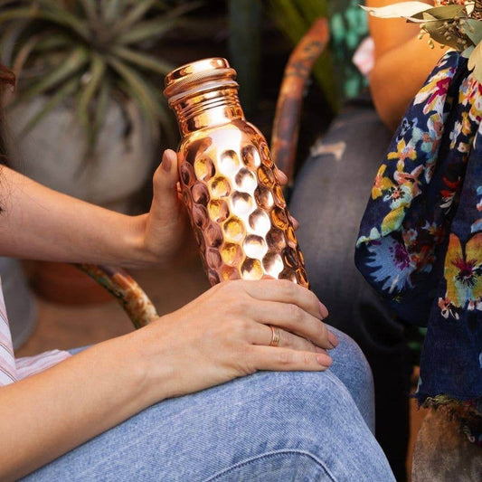 Copper Water Bottle – Wellness in Every Sip - 100% Pure Copper