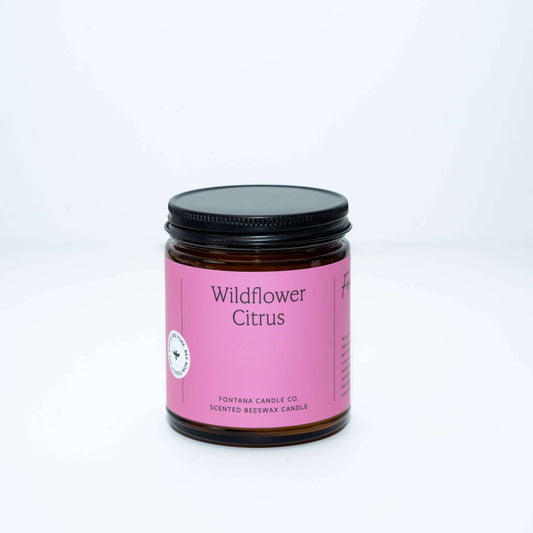 Woodwick Candle - Beeswax - Non Toxic - Essential Oils Fontana Candle Co.