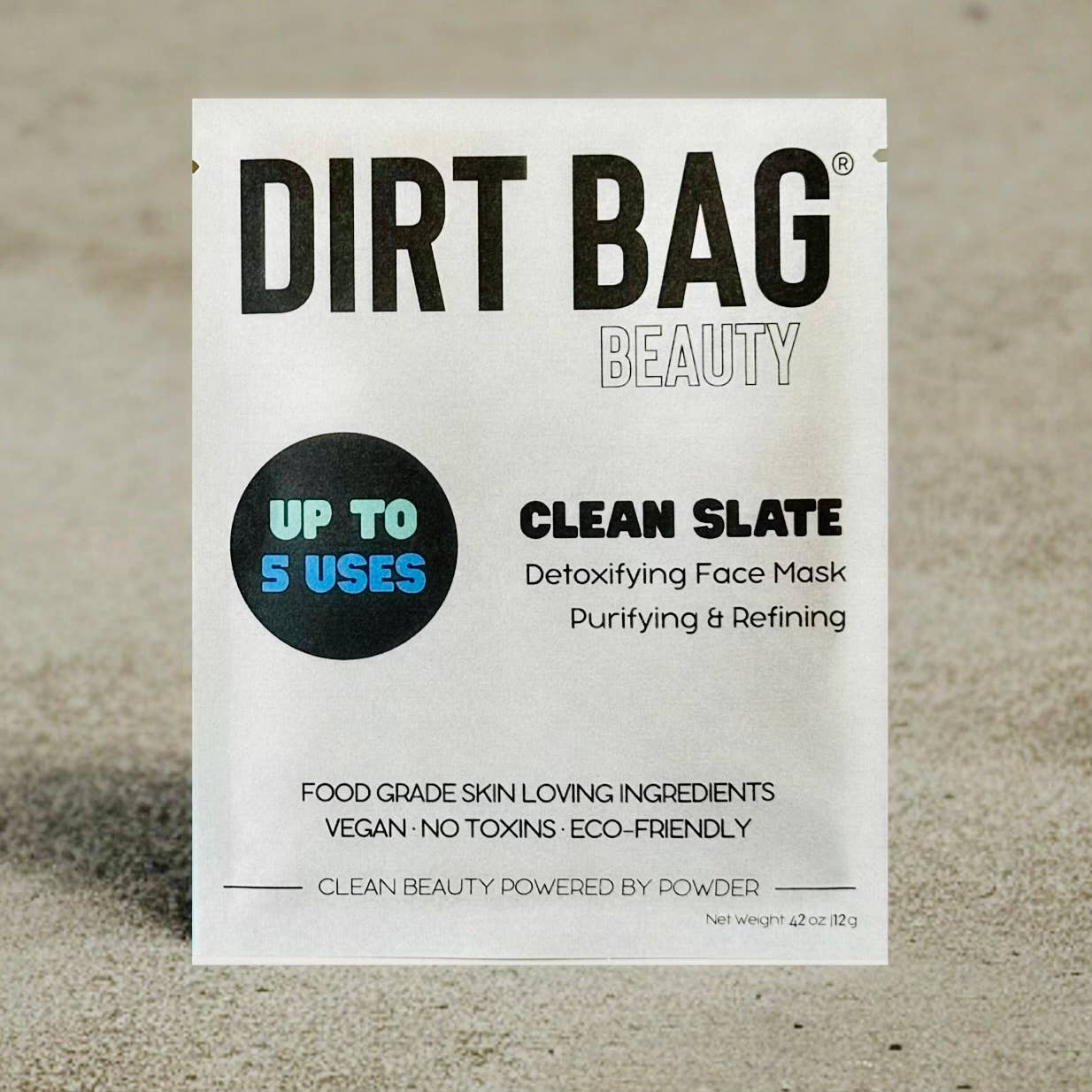 Vegan Powder Face Mask Purifying & Refining -Fragrance Free Dirt Bag Beauty