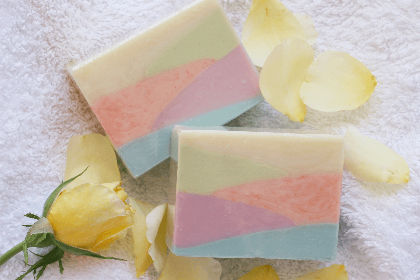 Organic Bar Soap · Flower Field One Leaf Soap