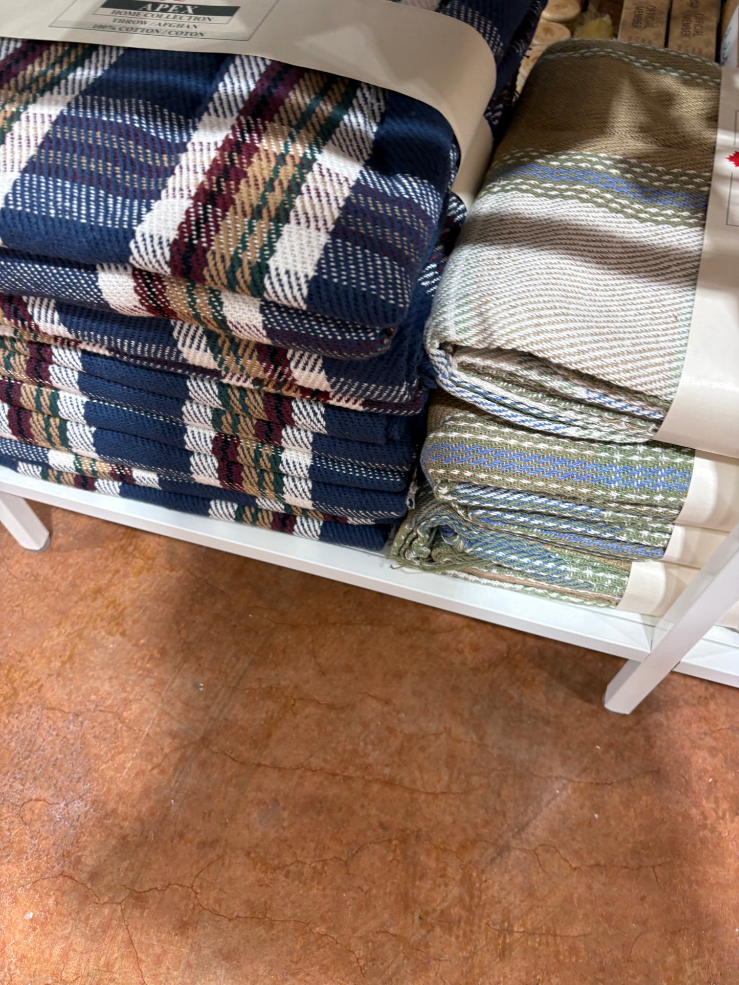 100% Cotton Blanket - Plaid - Handmade Throw Blanket