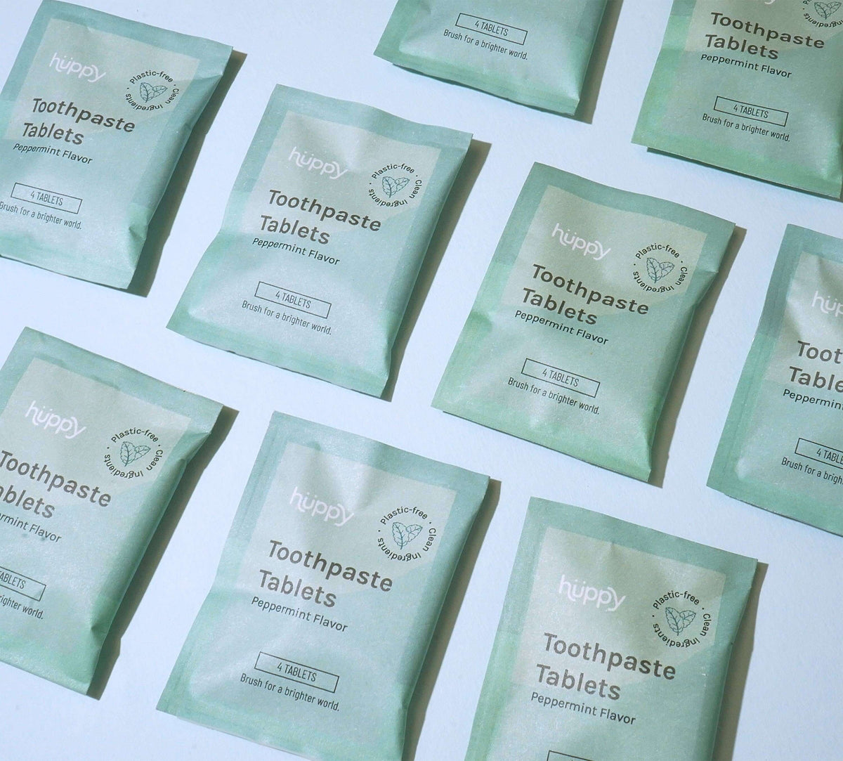 Toothpaste Sampling Cart Toothpaste Tablets · Sample (4-Pack): Peppermint
