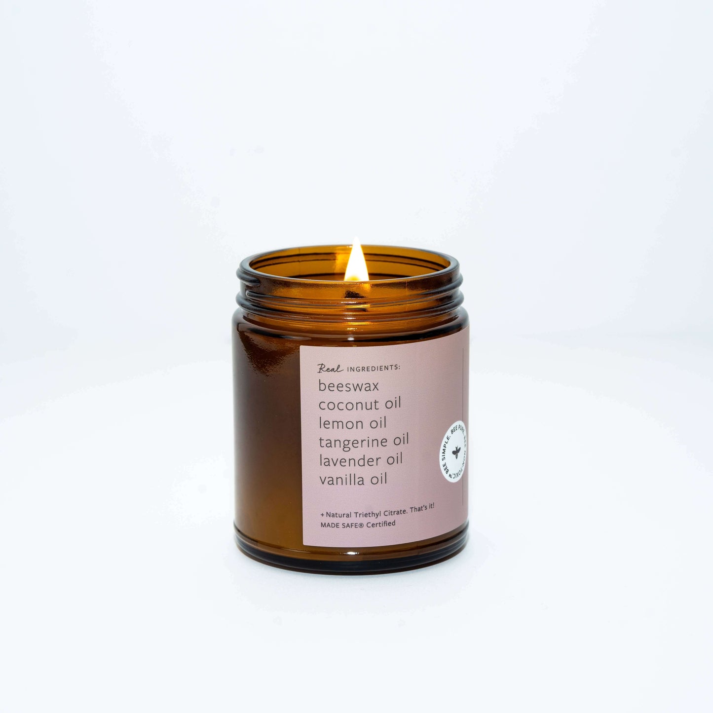 Lavender Vanilla Tangerine Essential Oil Beeswax Candle Fontana Candle Co.