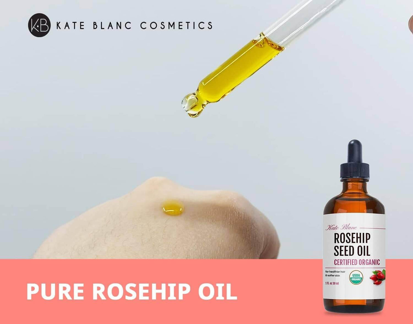 Organic Rosehip Oil: Travel / Mini - Natural Skincare - Moisturizer