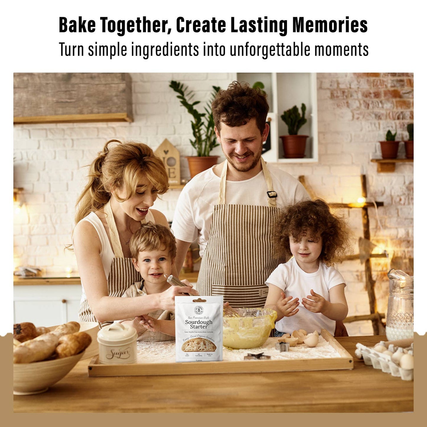 Non-GMO, Freeze Dried, Organic Sourdough Starter. 12 gr