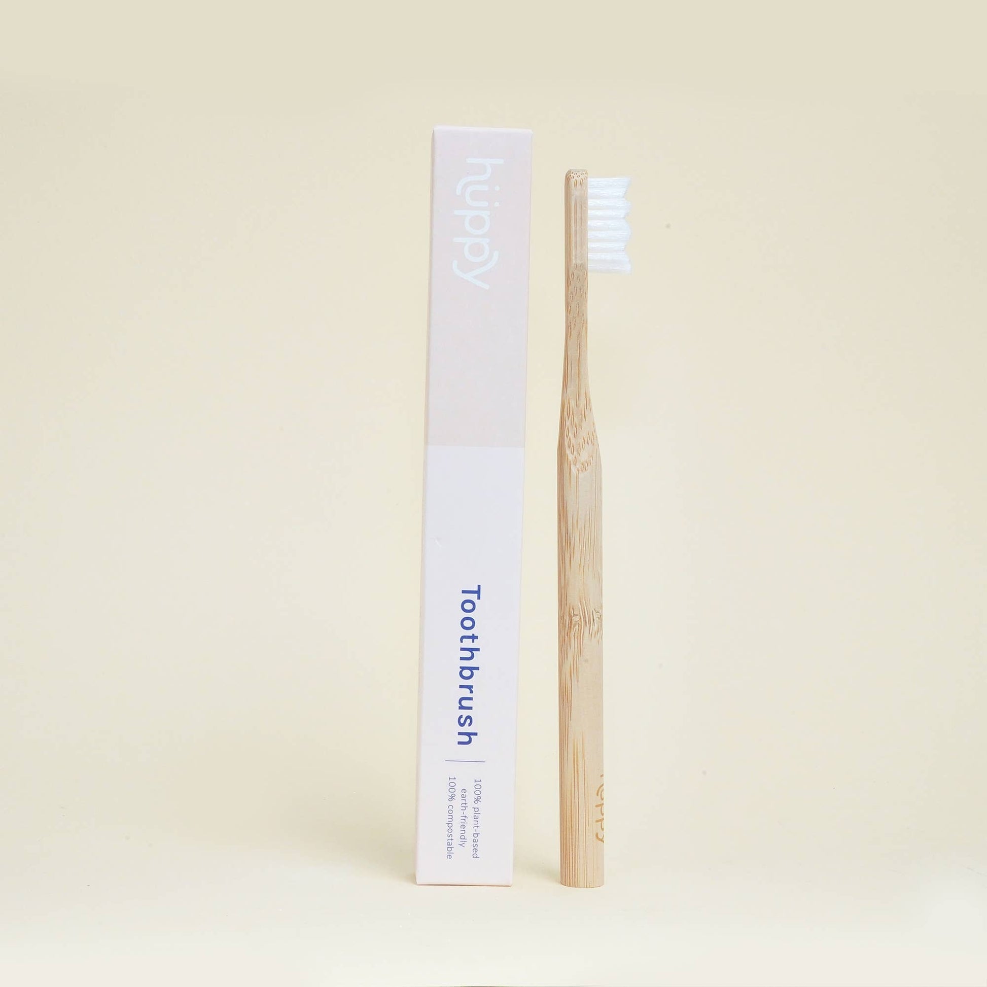 Toothbrush - Bamboo - Plastic Free - Biodegradable - Huppy Huppy