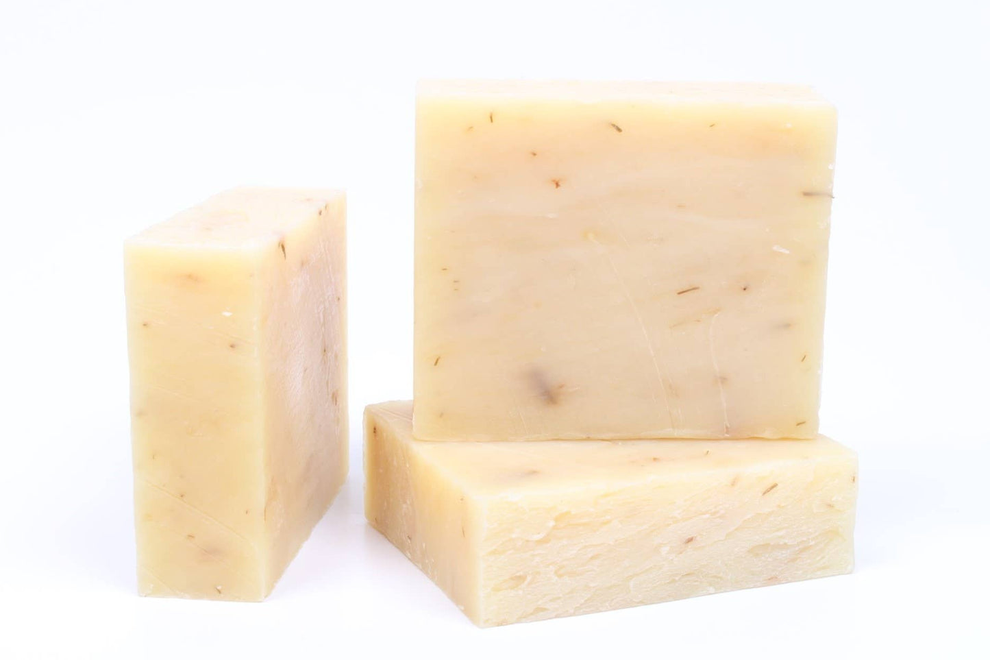 Lemongrass soap bars made from organic oils, showcasing a natural, biodegradable product free from synthetic fragrances.
