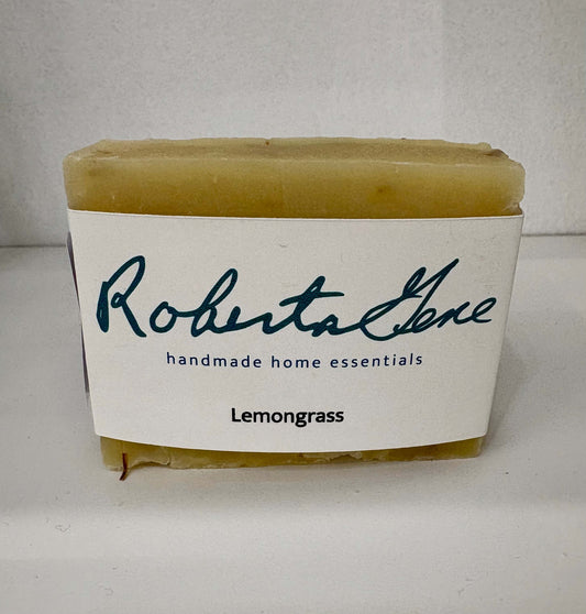 Handmade Lemongrass Soap - No Synthetic Fragrance - Lemongrass Essential Oil
