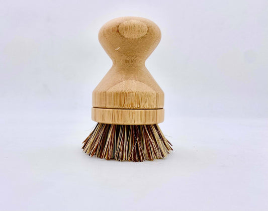 Bamboo Pot Scrubber with Replaceable Head Zefiro