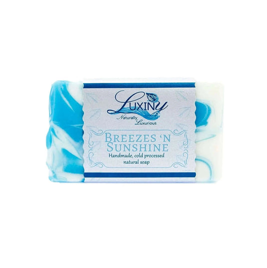 breezes and sunshine handmade soap bar