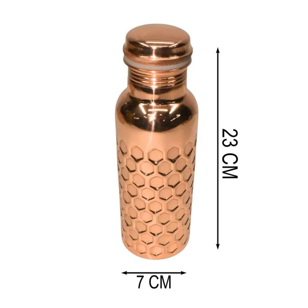 Copper Water Bottle – Wellness in Every Sip - 100% Pure Copper