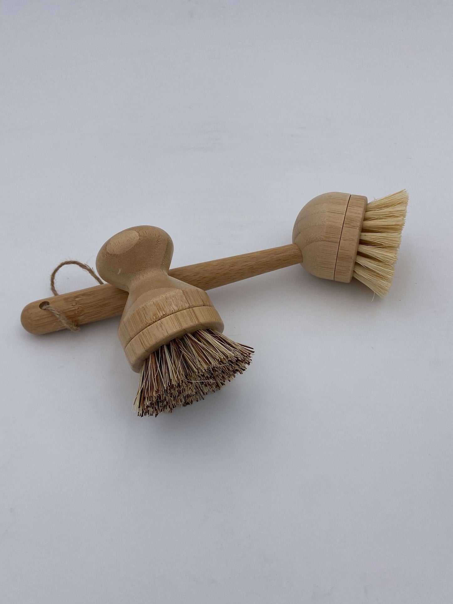Bamboo Pot Scrubber with Replaceable Head