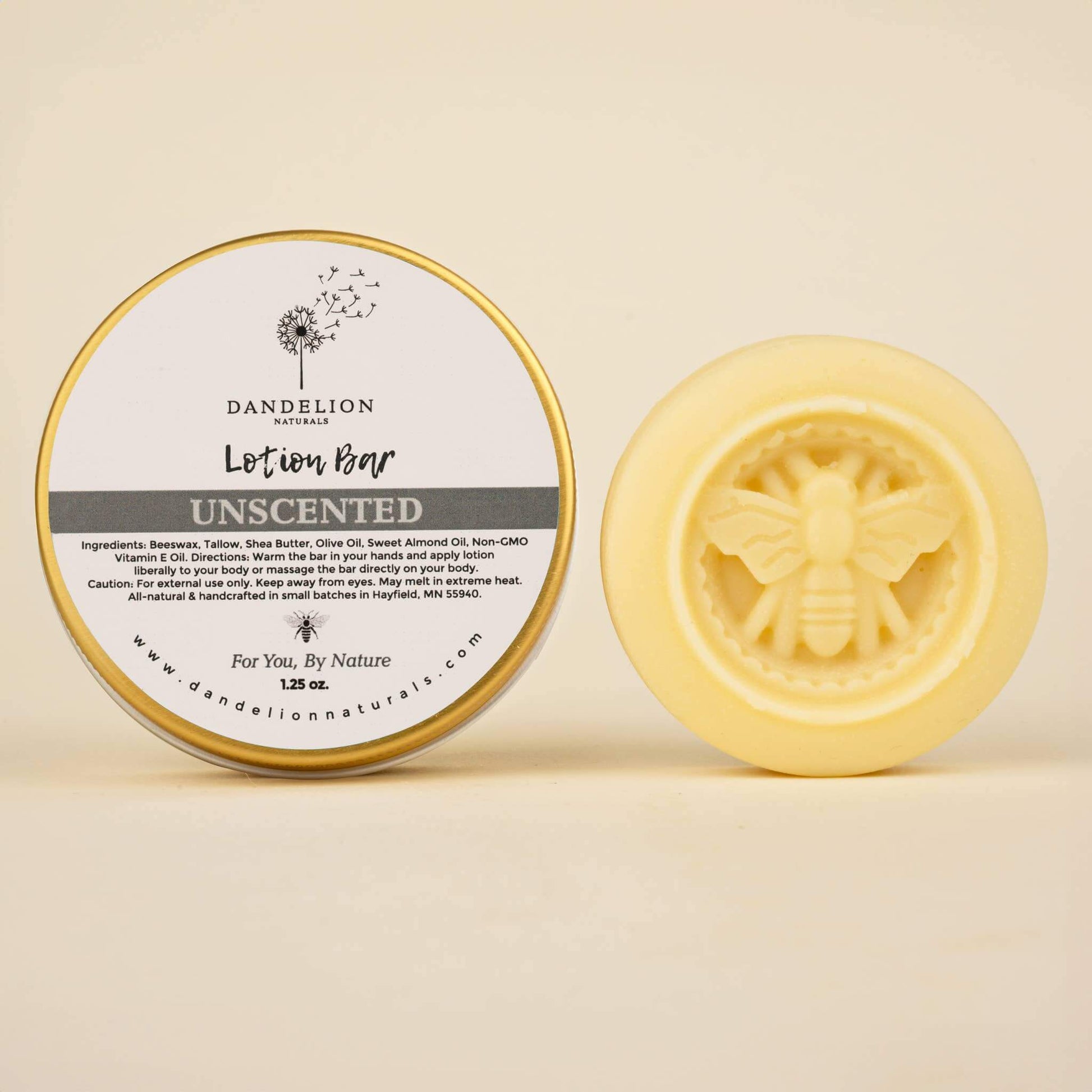 Lotion Bar - Unscented Dandelion Naturals