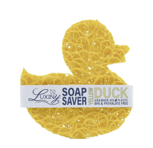 yellow ducky shaped soap dish, made from bioplastics