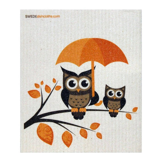 Swedish Dishcloth Owls Umbrella - Compostable