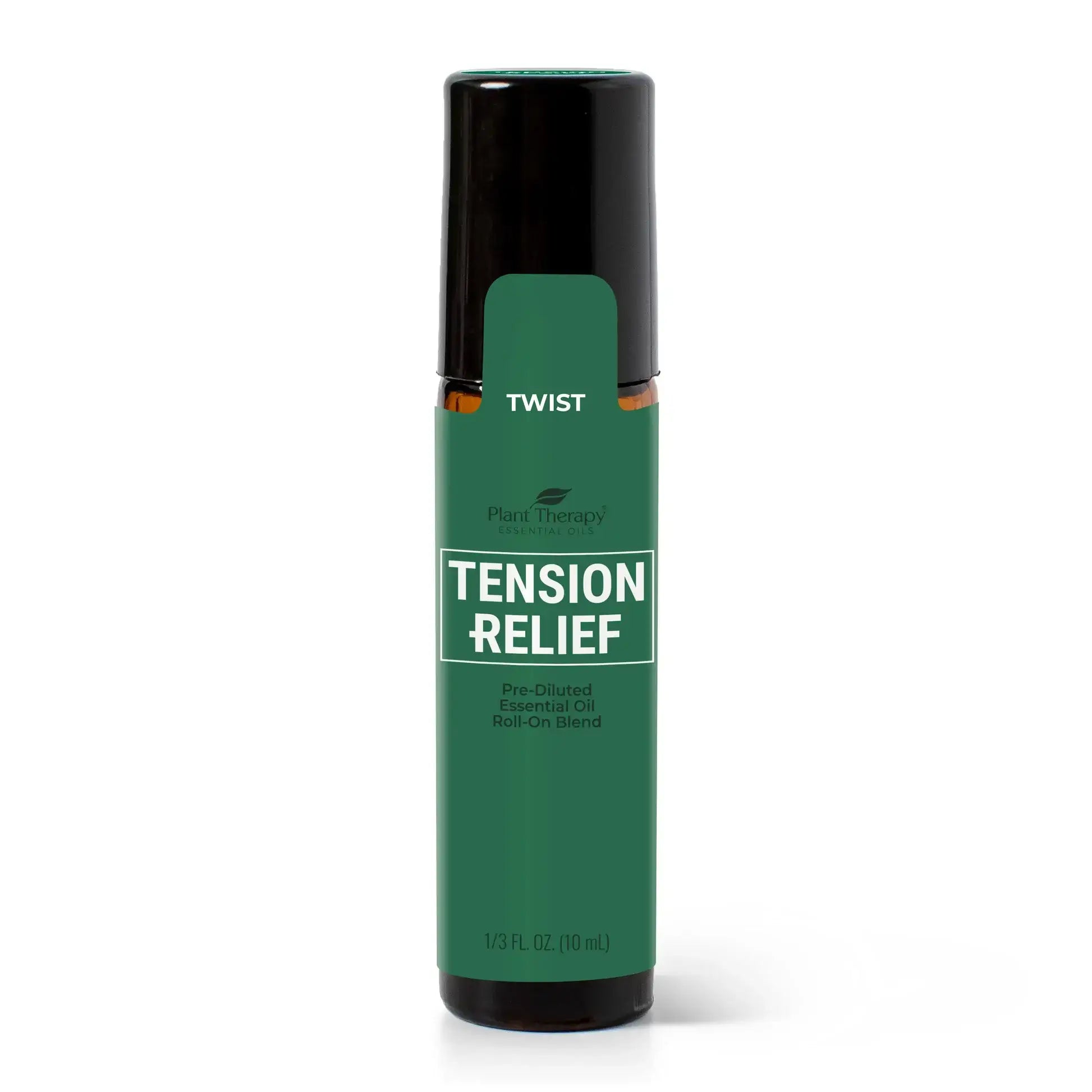 Essential oil roll-on for tension relief, helps soothe headaches and calm body and mind naturally.
