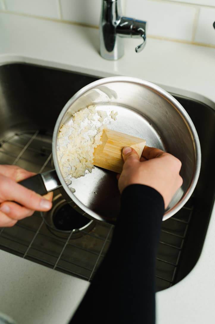 Dish Pot Scraper Bamboo Switch