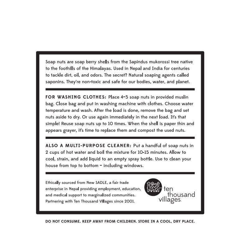 Laundry Soap Nuts - All Natural Detergent - Non-Toxic - Eco-Friendly instructions and usage tips for best results.