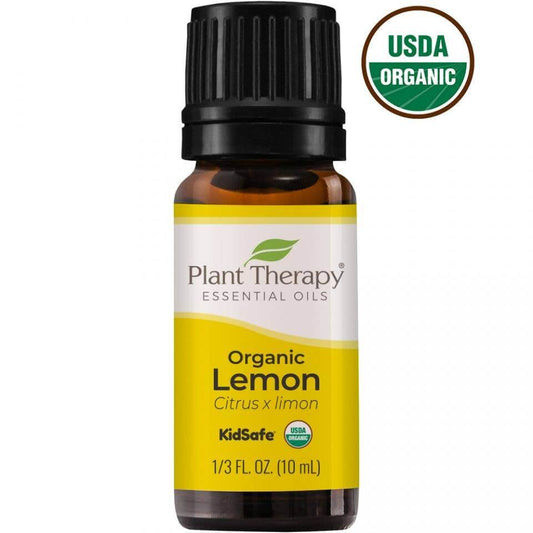 Plant Therapy lemon organic essential oil  in 10 ml.