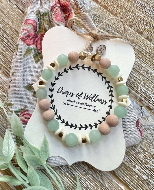 Bracelet and Bag Drops of Wellness Goods