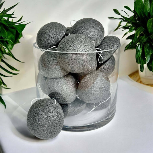 Natural Konjac Facial Cleansing Sponge | Charcoal | 100% Pure