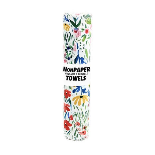 cotton nonpaper towels with flowers design