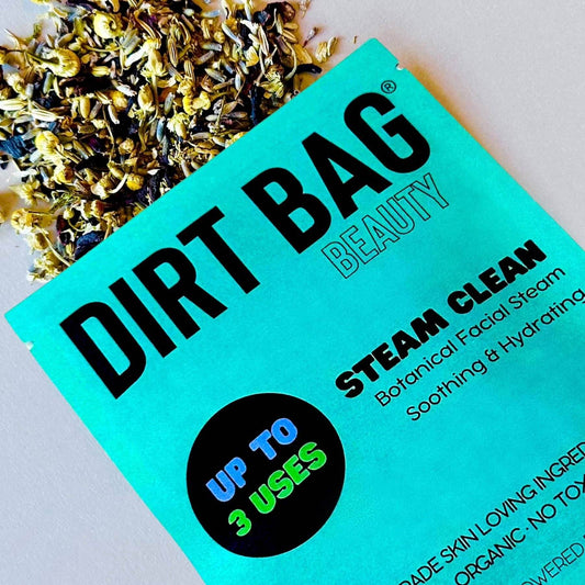 Organic Vegan Botanical Facial Steam - Soothing & Hydrating Dirt Bag Beauty