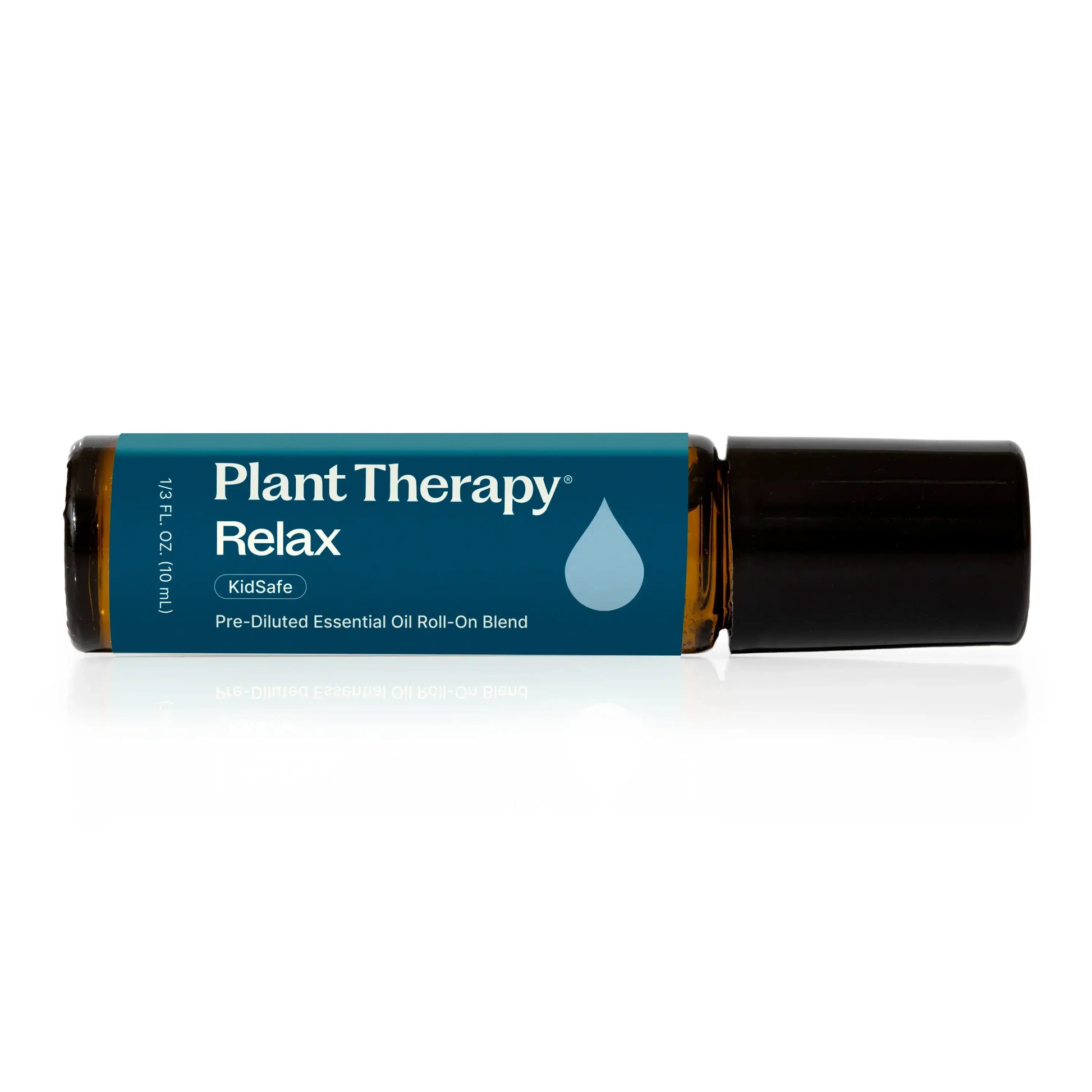 Plant Therapy Relax essential oil blend roll-on for tranquility and emotional support, pre-diluted for convenience.