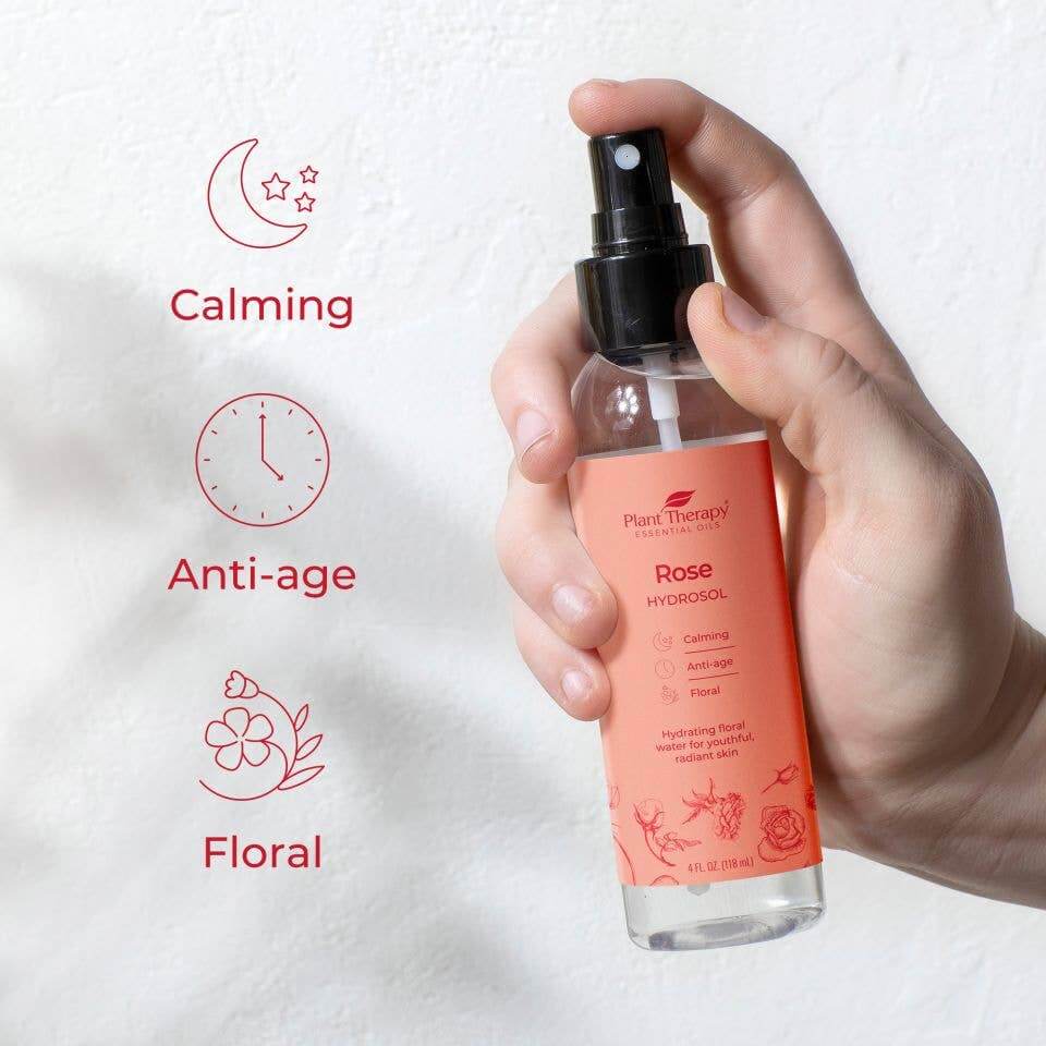 Rose Hydrosol 4oz: 4 oz Plant Therapy