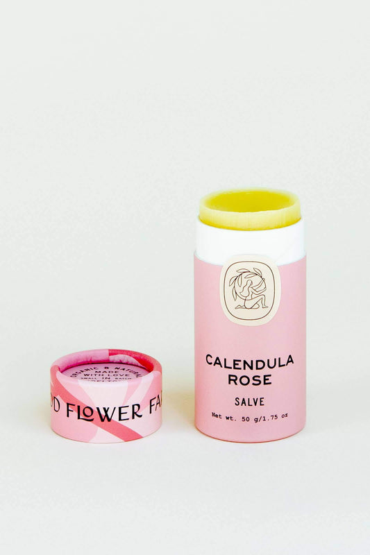 Salve Calendula Rose / 2 oz Biodegradable Stick