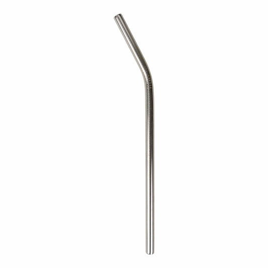 bent, eco-friendly, stainless steel straw