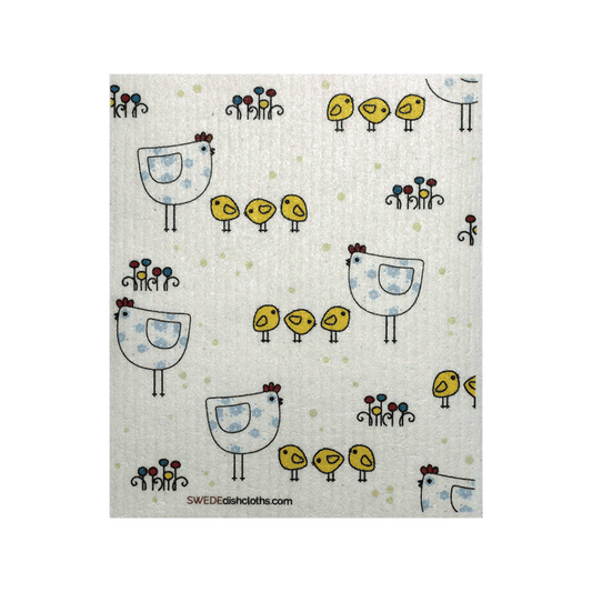 Swedish Dishcloth · Chicken Family