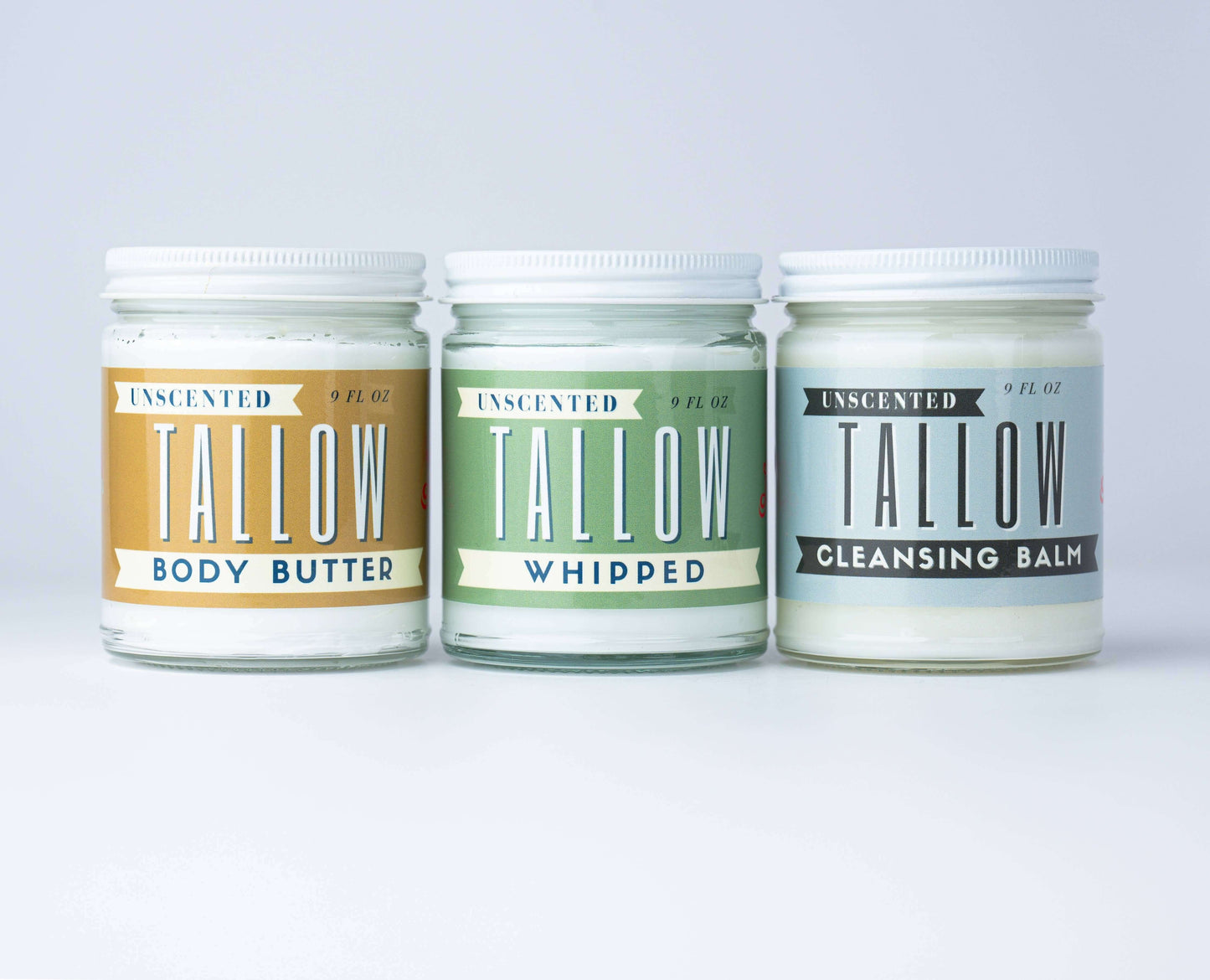 Unscented Whipped Tallow Moisturizer | 100% Natural Skincare: 9oz Lady May Tallow