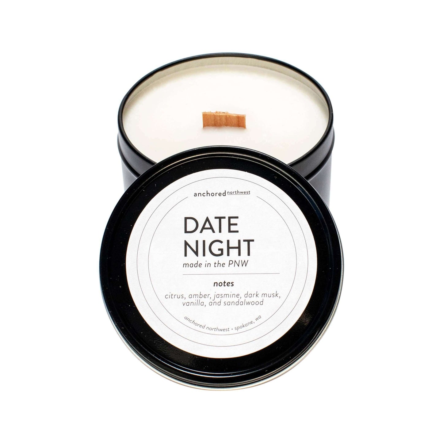 Woodwick Candle - Date Night - Travel Soy Candle