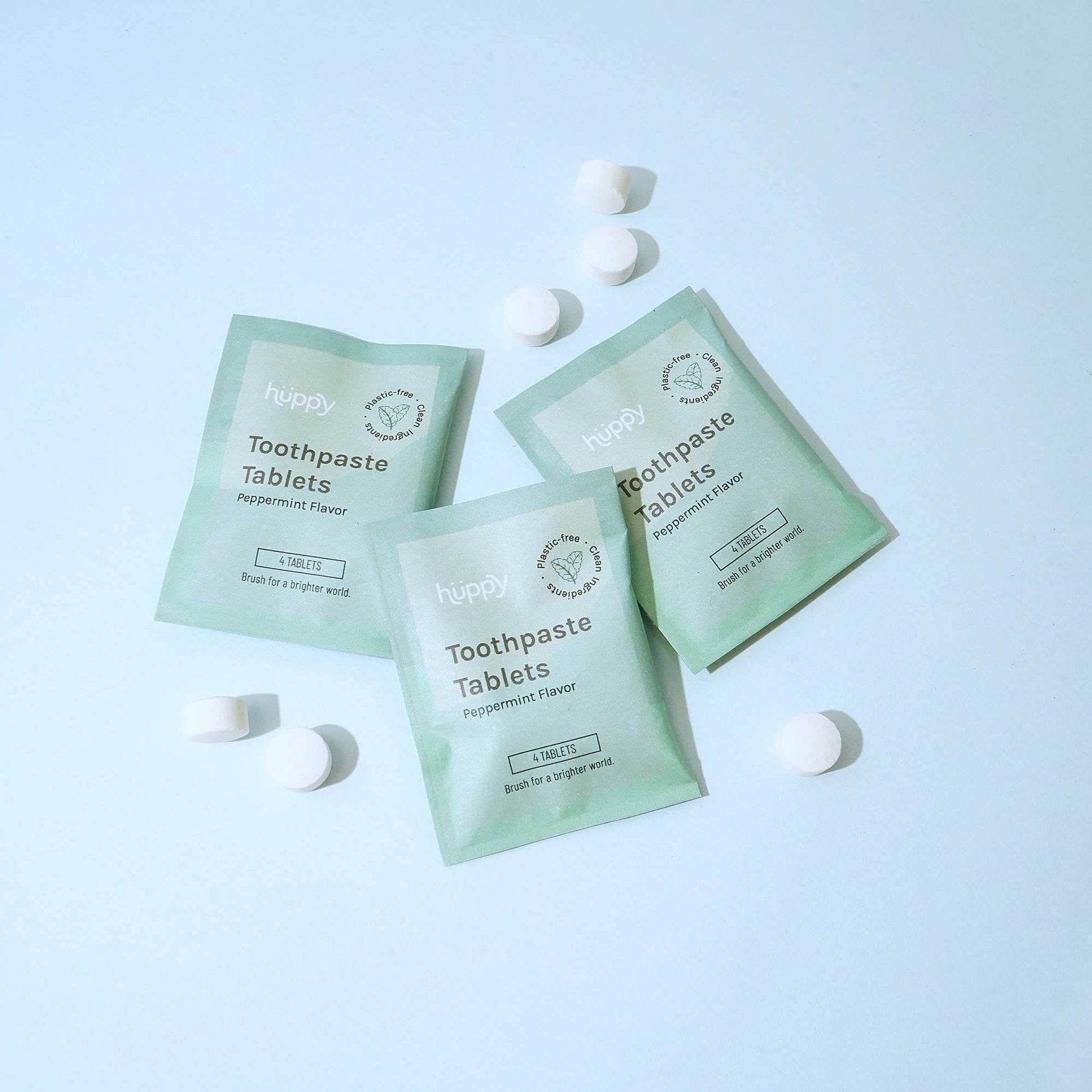 Toothpaste Tablets · Samples (4-Pack): Charcoal Mint Huppy
