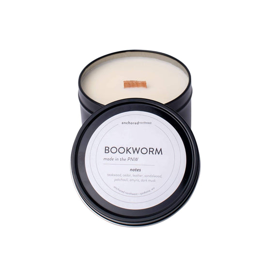 Bookworm · Travel Wood Wick Soy Candle