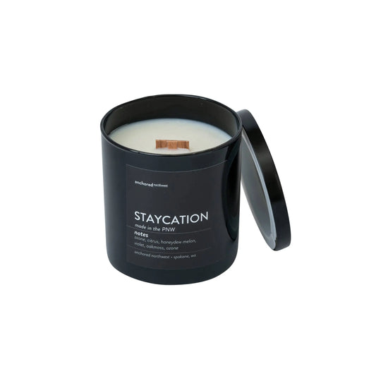 Woodwick Candle - Staycation - Soy Candle Anchored Northwest